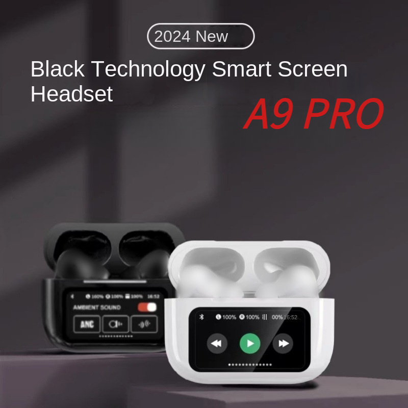 2024 Màn hình màu mới Touch A9pro Tai nghe Bluetooth giảm tiếng ồn, chất  lượng âm thanh cao và tai nghe nhạc và trò chơi tầm xa