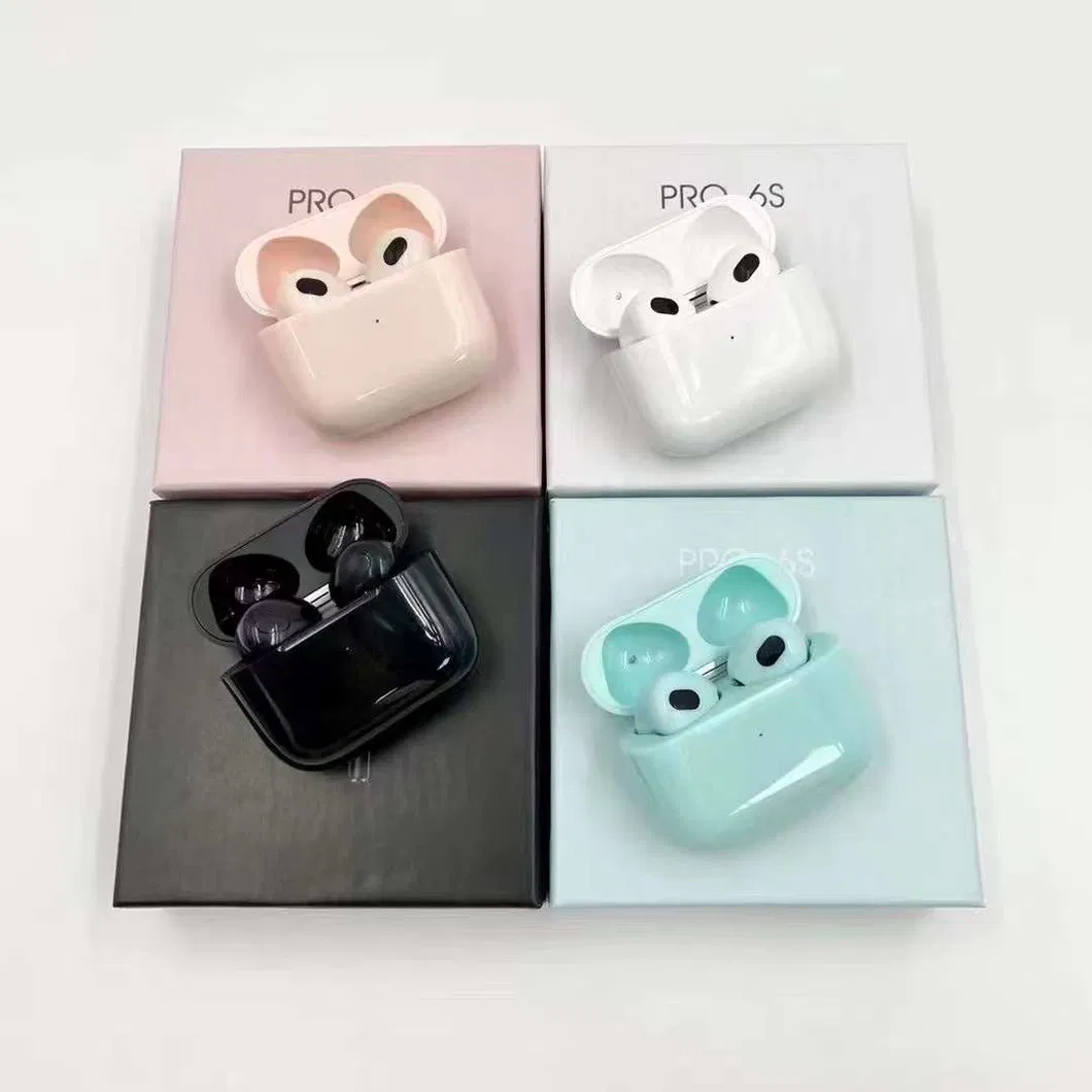 PRO 6s New Arrival Tws Earbuds Ture Wireless bluetooth Headphones Stereo Auto Pairing Tws Earbuds Earphones