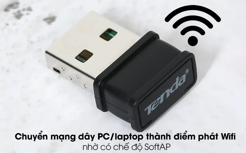 Usb Wifi 150Mbps Tenda W311Mi Den Qtctech 6
