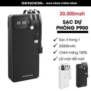 Pin Dự Phòng Sạc SENDEM P900 20.000mah
