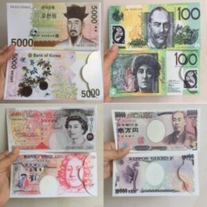 Set 10 bao lì xì hình tiền các nước///DL///4