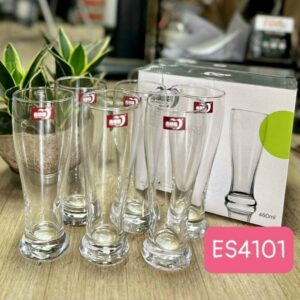 Set 6 Ly thuỷ tinh cao Deli ES4101 460ml