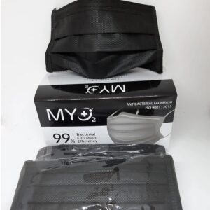 Khẩu trang y tế MYO2 4 lớp (hộp 50 cái) màu Đen