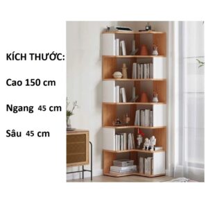 kệ gỗ góc Vuông 90 độ 6 tầng. (hàng đặt trong ngày)
