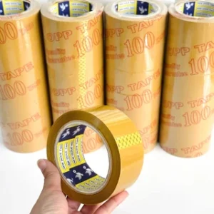 Băng Keo Dán Thùng (Vàng) 100 da (Lốc 6 cuộn)