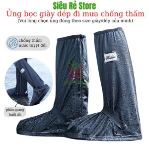 Giày Ủng Đi Mưa Có Khoá Kéo 2 Lớp///DL///10