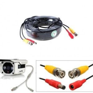 Cáp Camera có nguồn và đầu BNC sợi nhỏ dài 10M///DL///15