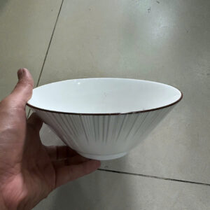 1 Bát/ Tô Sứ Loe 8 (20cm) Sọc Ngoài///DL///30