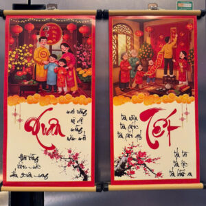 (Cặp 2) Câu Chữ Thư Pháp 25 x 50cm