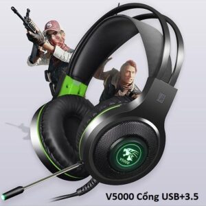 Tai Nghe Chụp V5000 Cổng USB+3.5