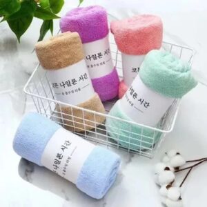 Lẻ 1 Khăn Mặt Cotton (Nhiều Màu) Hàn Quốc Siêu Mềm 30x50cm