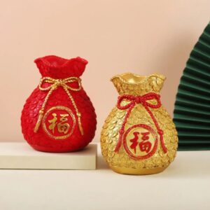 Bình Đựng Hoa Túi Tiền Tài Lộc Phong Thuỷ