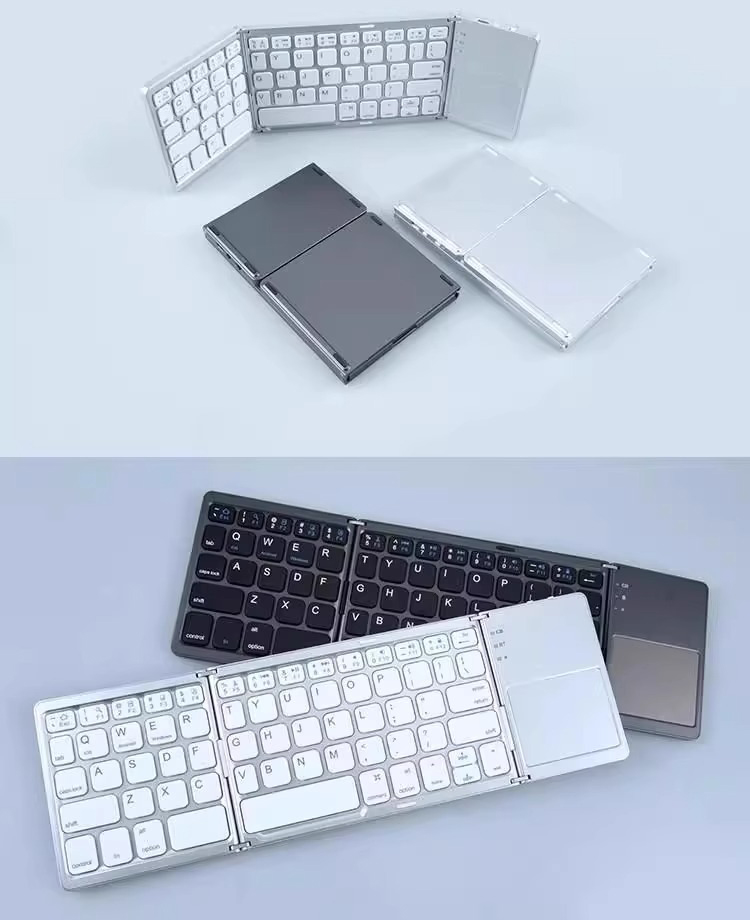 Bàn Phím Bluetooth Mini Gấp Gọn Tiện Lợi