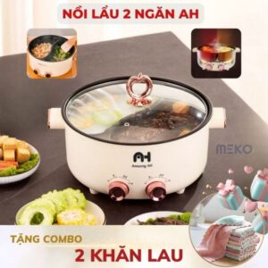 Nồi Lẩu điện 2 Ngăn 2 Nút điều Chỉnh Amazing AH