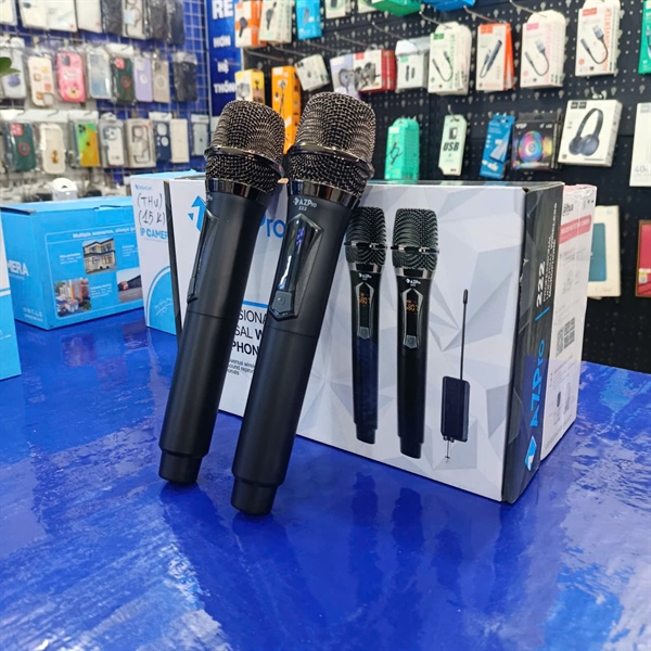 Micro đa năng không dây 2 mic AZPRO AZ 222