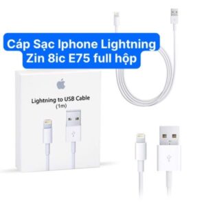 Cáp Sạc Iphone Lightning Zin 8ic E75 Full Hộp và 6ic Full Hộp - Loại 8ic