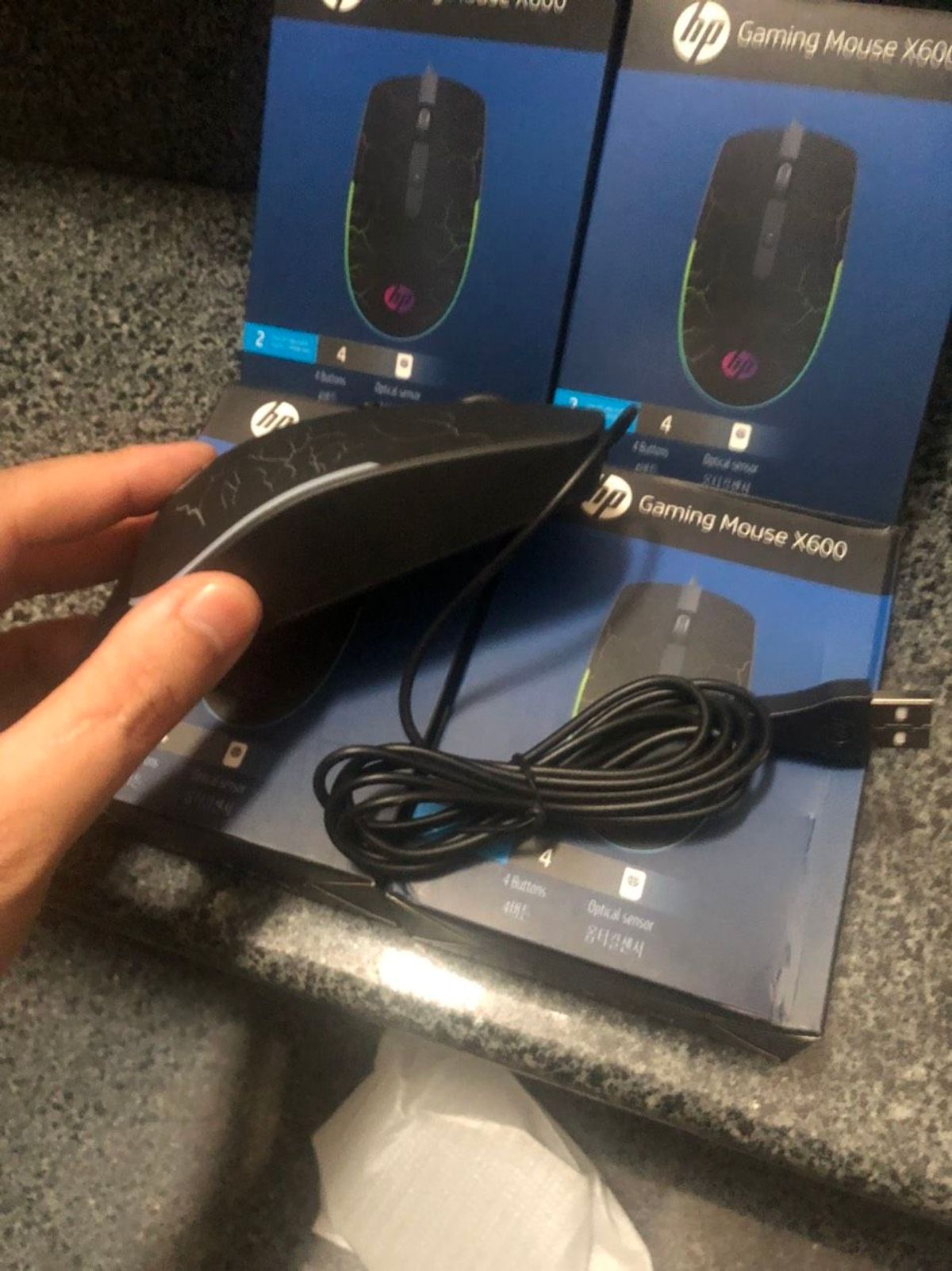 Chuột Có Dây HP Gaming Mouse X600 Có Led Giá Sỉ