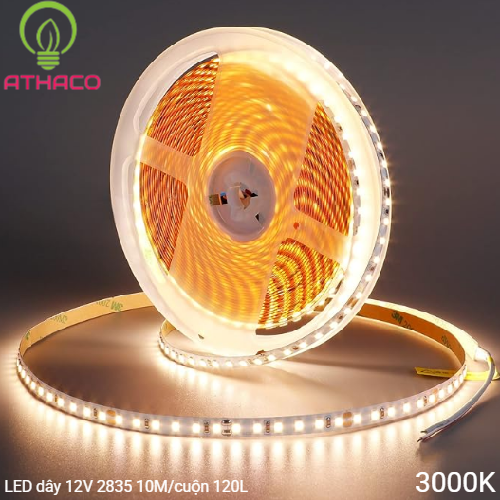 Đèn LED dây 12V 10m 2835 120L Siêu Sáng Ưu điểm nổi bật của đèn LED dây 12V 10m 2835