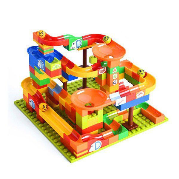 Đồ chơi lắp ráp cầu trượt thả bi cho bé - 8017
