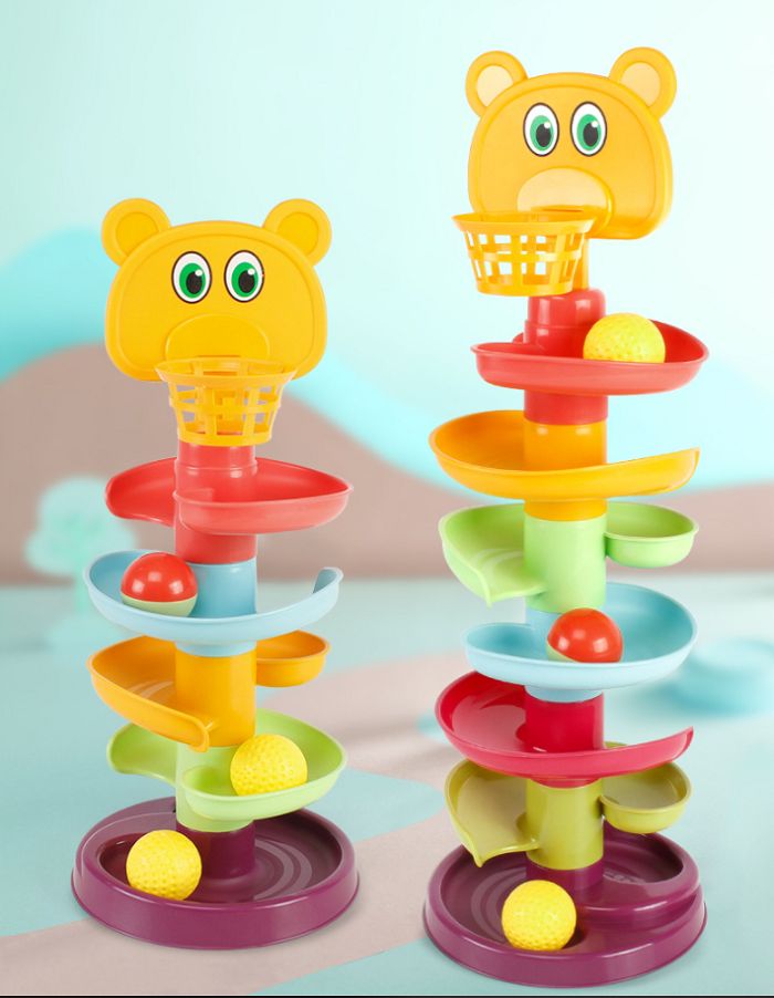 Đồ chơi 4 tầng cho bánh xoay hình thú cho bé