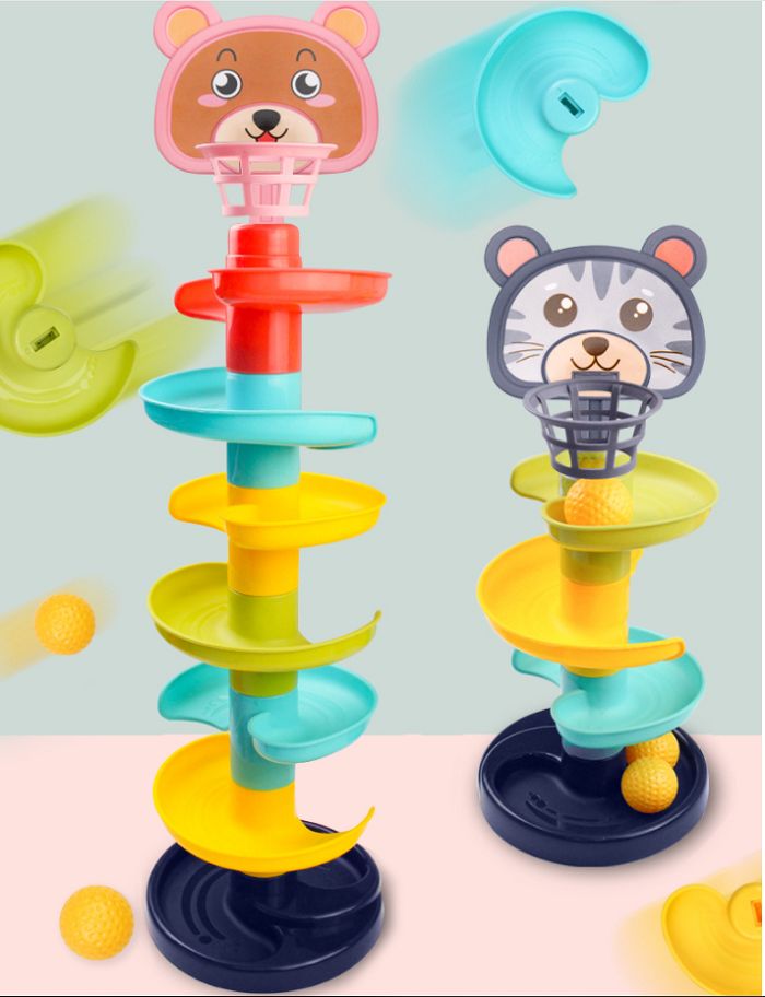 Đồ chơi 4 tầng cho bánh xoay hình thú cho bé