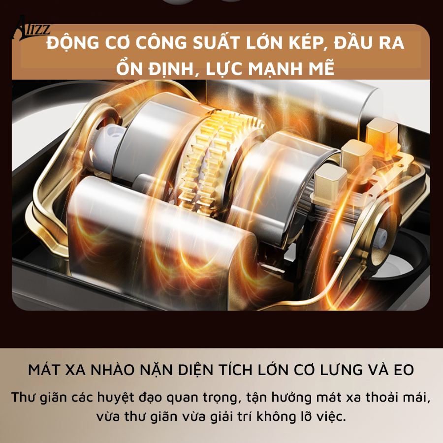 Máy massage toàn thân đa năng 8 đầu ALIZZ AL-14487