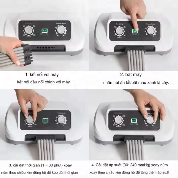 Máy massage chân nén ép trị liệu dễ dàng sử dụng Máy massage chân nén ép trị liệu dễ dàng sử dụng