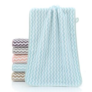 Lẻ 1 Khăn Mặt Cotton Sọc Hàn Quốc Siêu Mềm 30x50cm