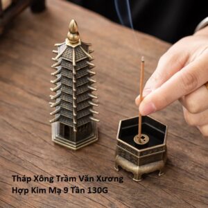 Tháp Xông Trầm Văn Xương Hợp Kim Mạ 9 Tần 130G