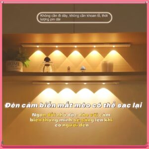 dải đèn led cảm ứng mắt mèo siêu mỏng 5 bóng