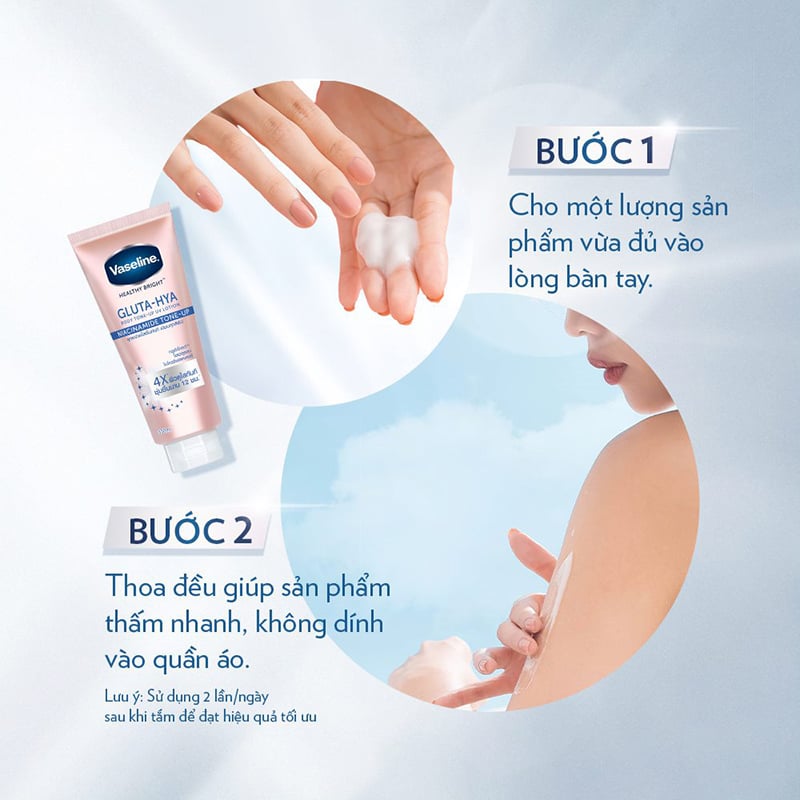 Tinh Chất Dưỡng Thể Body Vaseline Chống Nắng & Hỗ Trợ Dưỡng Sáng Da Toàn Thân Healthy Bright