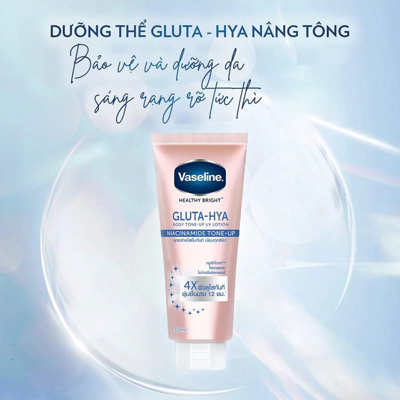 Tinh Chất Dưỡng Thể Body Vaseline Chống Nắng & Hỗ Trợ Dưỡng Sáng Da Toàn Thân Healthy Bright