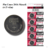 Pin Cmos 2016 Maxell (vỉ 5 viên) Xài Cho Bảng Vẻ