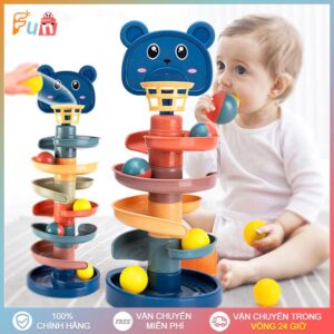 Đồ Chơi Thả Bóng Rổ Thả Bóng Xoay Tròn 4 Tầng (10 bóng)///DL///2