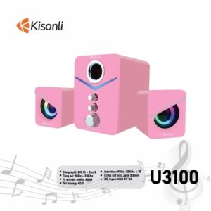 Loa vi tính kisonli U-3100 (Hồng)