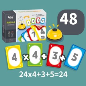 Thẻ toán học phép tính 24 điểm thông minh cho bé