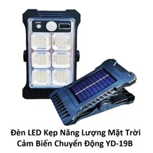 Đèn LED Kẹp Năng Lượng Mặt Trời Cảm Biến Chuyển Động YD-19B