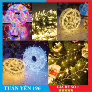 Dây Đèn Led Rể Cây Trang Trí Cây Cành Chớp Đủ Màu 35M