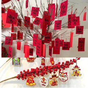 Set 100 Thẻ Treo Thư Pháp (5.5*13cm) Kèm dây treo