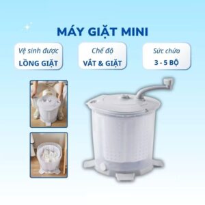 Máy giặt mini ACHITA G60 xoay tay trợ lực. Hàng đặt trong ngày