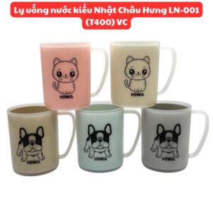 Ly nhựa pp kiểu nhật màu pastel Châu Hưng LN-001