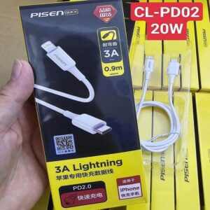 Cáp sạc nhanh 3A 20W pisen CL-PD02 (Type-c ra Lightning)