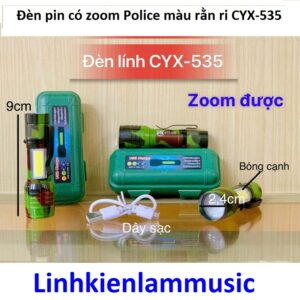 Đèn pin có zoom Police màu rằn ri CYX-535