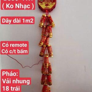 Mô hình dây pháo điện giả bọc vải nhung B806 (23cm x 1M2). hàng đặt trong ngày