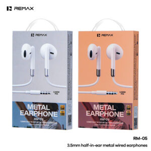 Tai nghe cắm dây kim loại Remax RM-05 Cổng 3.5
