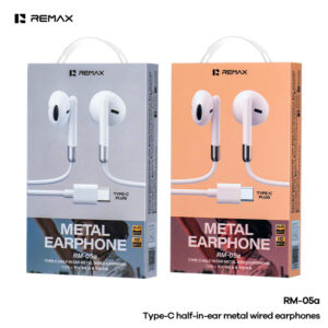Tai nghe cắm dây kim loại Remax RM-05a Cổng Type-c