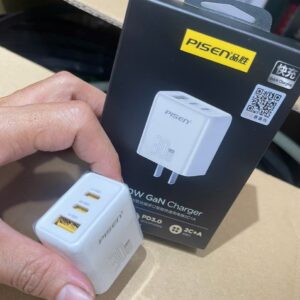 Cốc Sạc Nhanh 30W Pisen TS-C195 (3 cổng 1USB+2Type-c). VN