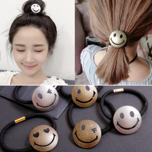Dây cột tóc hình mặt cười dễ thương///DL