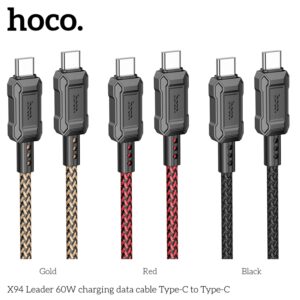 Cáp sạc nhanh 60W Hoco X94 dài 1M (C-C) 2 đầu Type-c