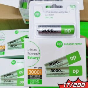 Pin Sạc 3v7 18650 DP Đầu Nhọn (3.000mah)